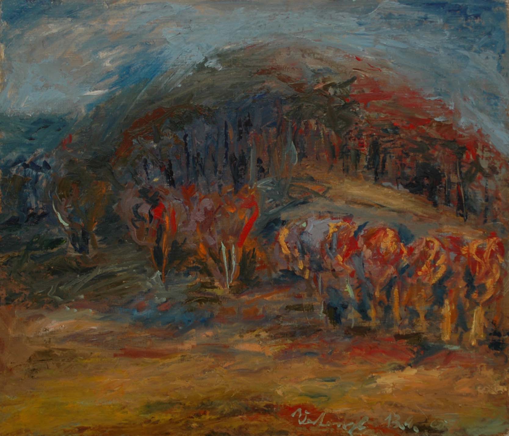 Šibeniční vrch, 2007, olej na plátně, 60x70cm